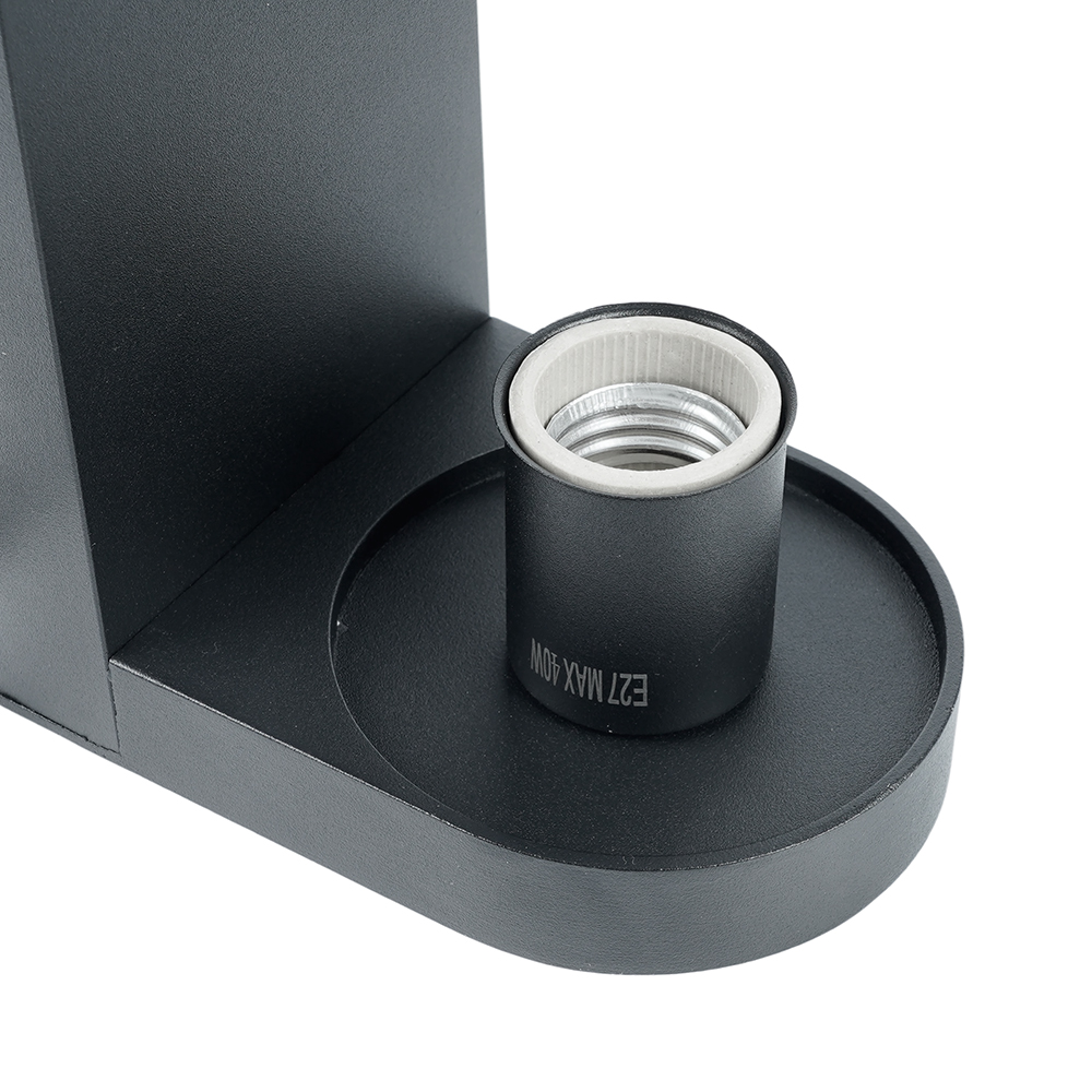 Светильник садово-парковый Feron DH1901, на стену, E27 230V, черный/янтарный от компании Ферон по цене 