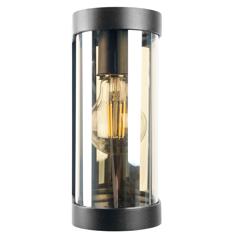 Светильник садово-парковый Feron DH1901, на стену, E27 230V, черный/янтарный от компании Ферон по цене 