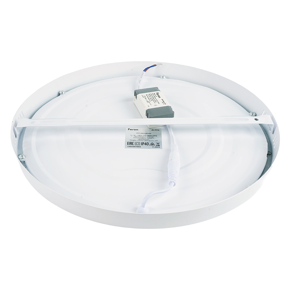 Светодиодный светильник Feron AL504 накладной 18W 4000K белый от компании Ферон за 