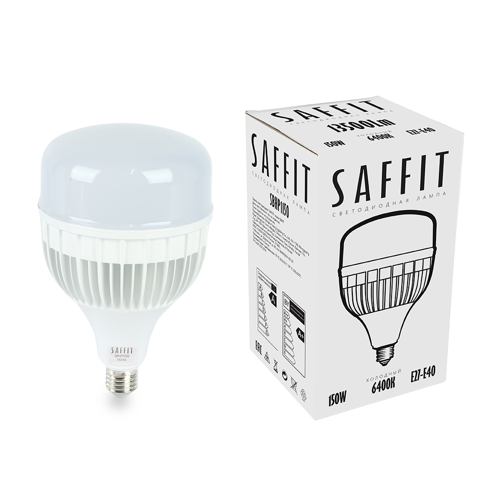 Лампа светодиодная SAFFIT SBHP1150 E27-E40 150W 230V 6400K от компании Ферон