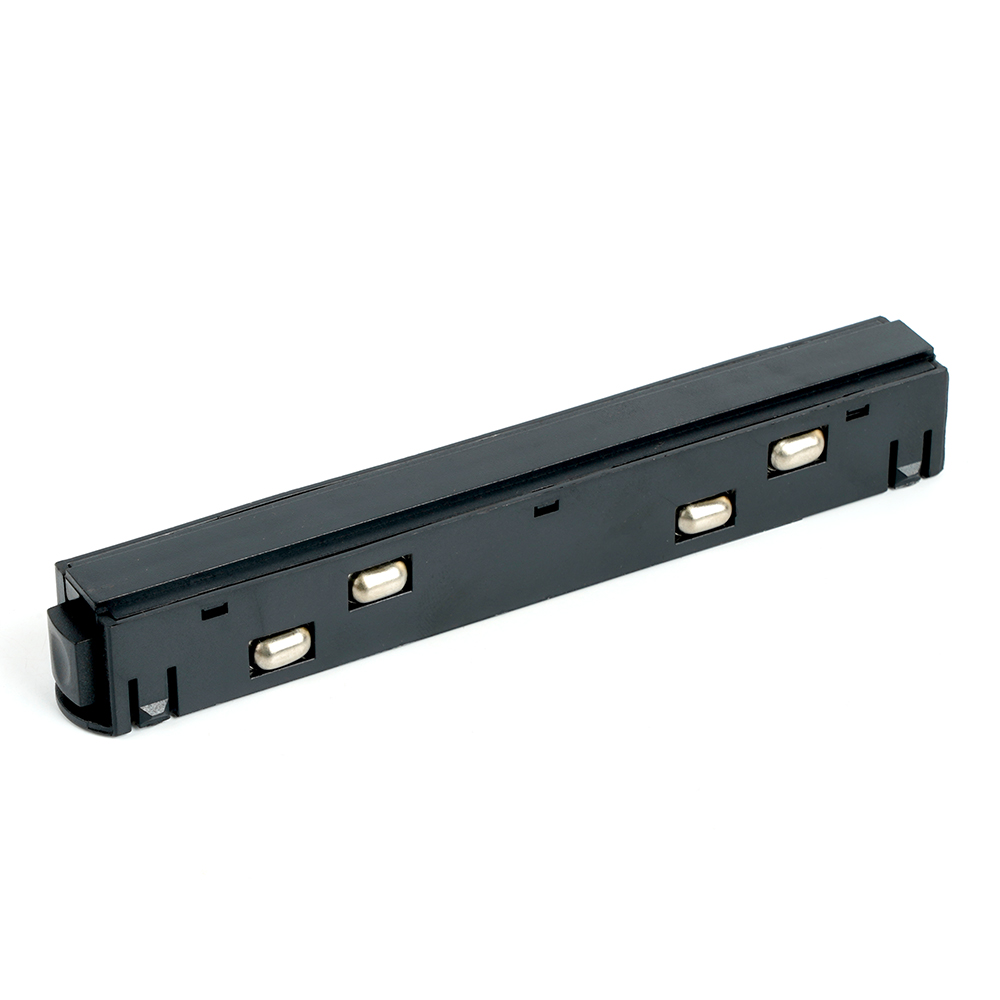 Соединитель-коннектор для низковольтного шинопровода, черный прямой, LD3003 от компании Ферон за 