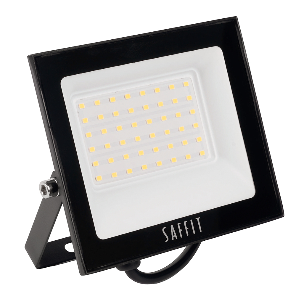 Светодиодный прожектор SAFFIT SFL90-50 IP65 50W 6400K черный от компании Ферон по цене 