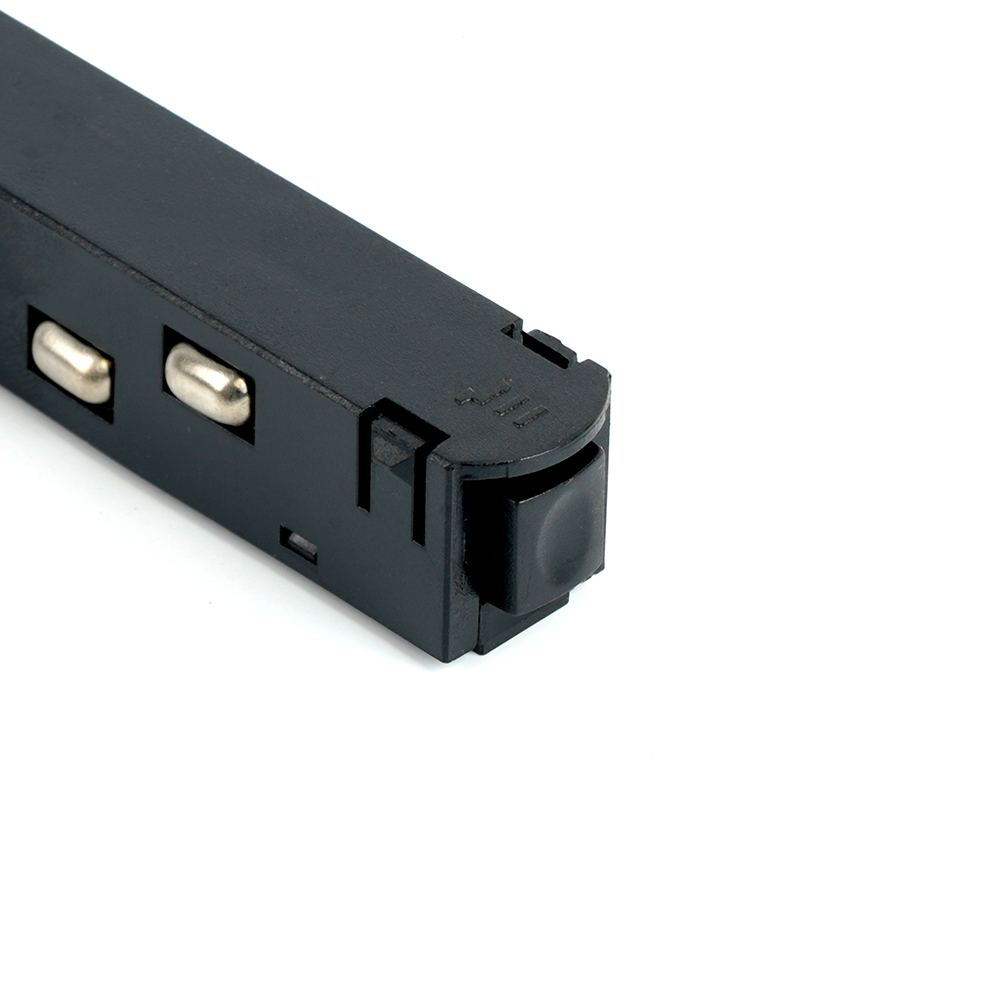 Соединитель-коннектор для низковольтного шинопровода, черный прямой, LD3003 от компании Ферон за 