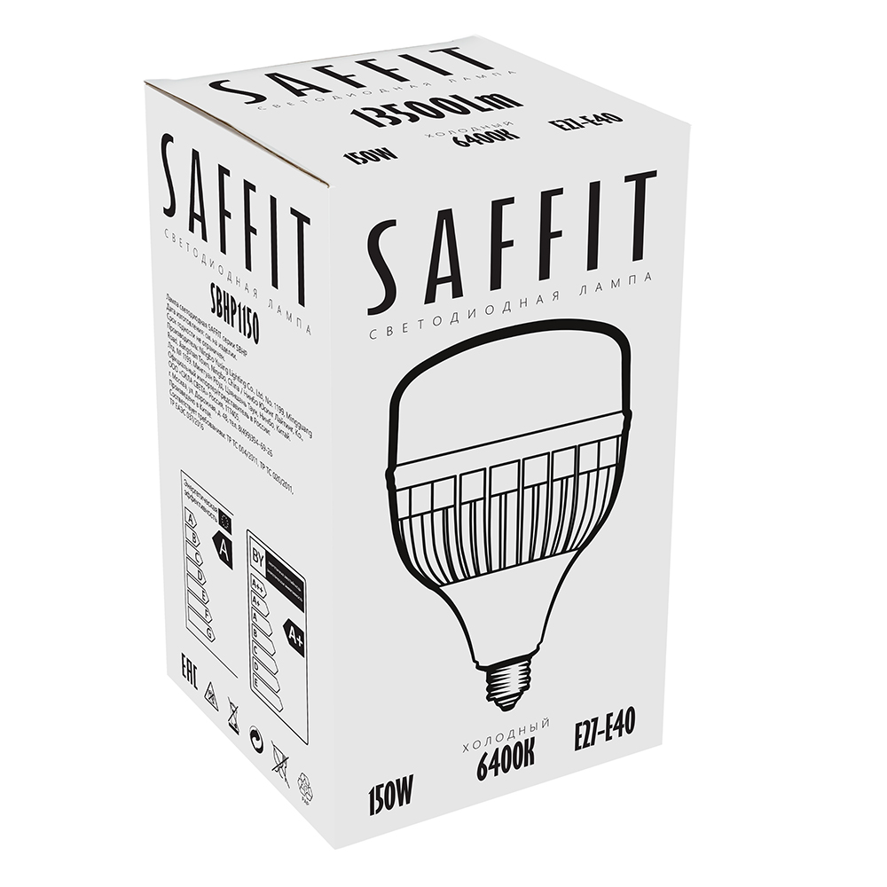 Лампа светодиодная SAFFIT SBHP1150 E27-E40 150W 230V 6400K от компании Ферон