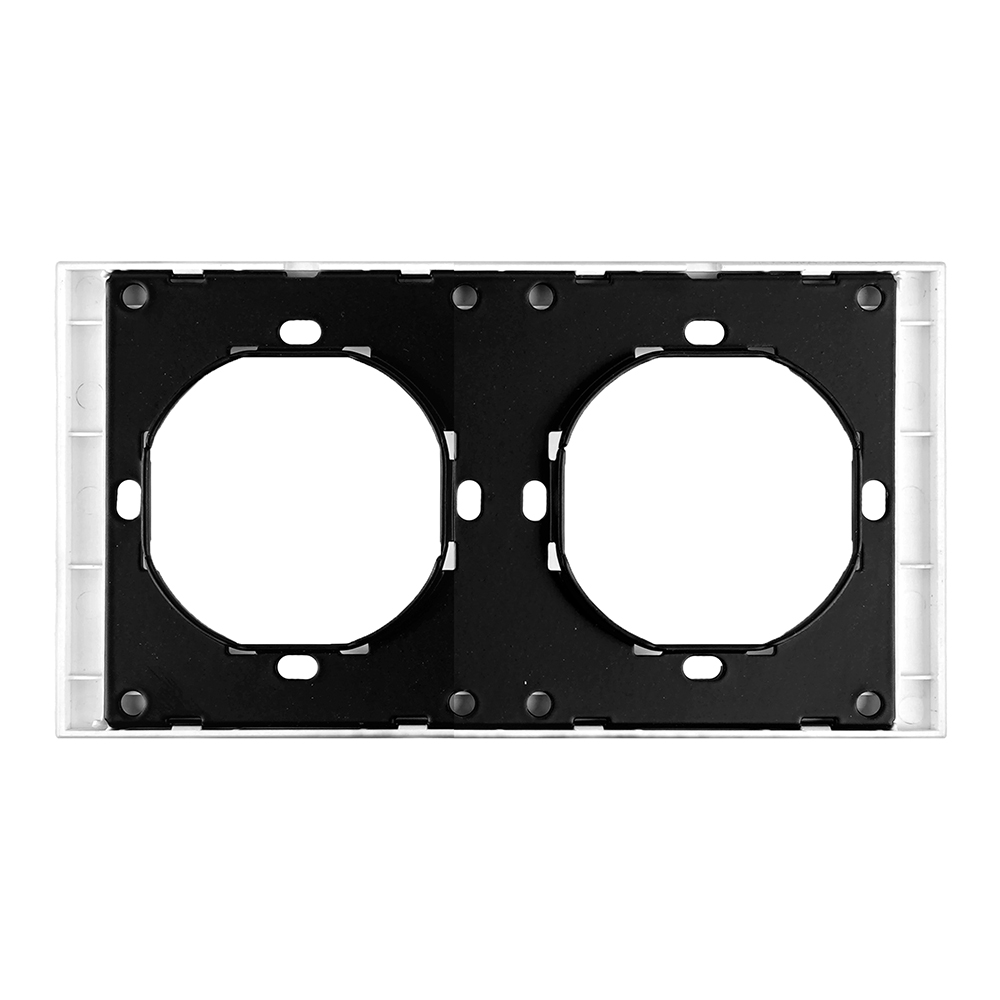 Рамка 2-местная, STEKKER, PFR00-3002-01, серия Мия, белая магнолия от компании Stekker