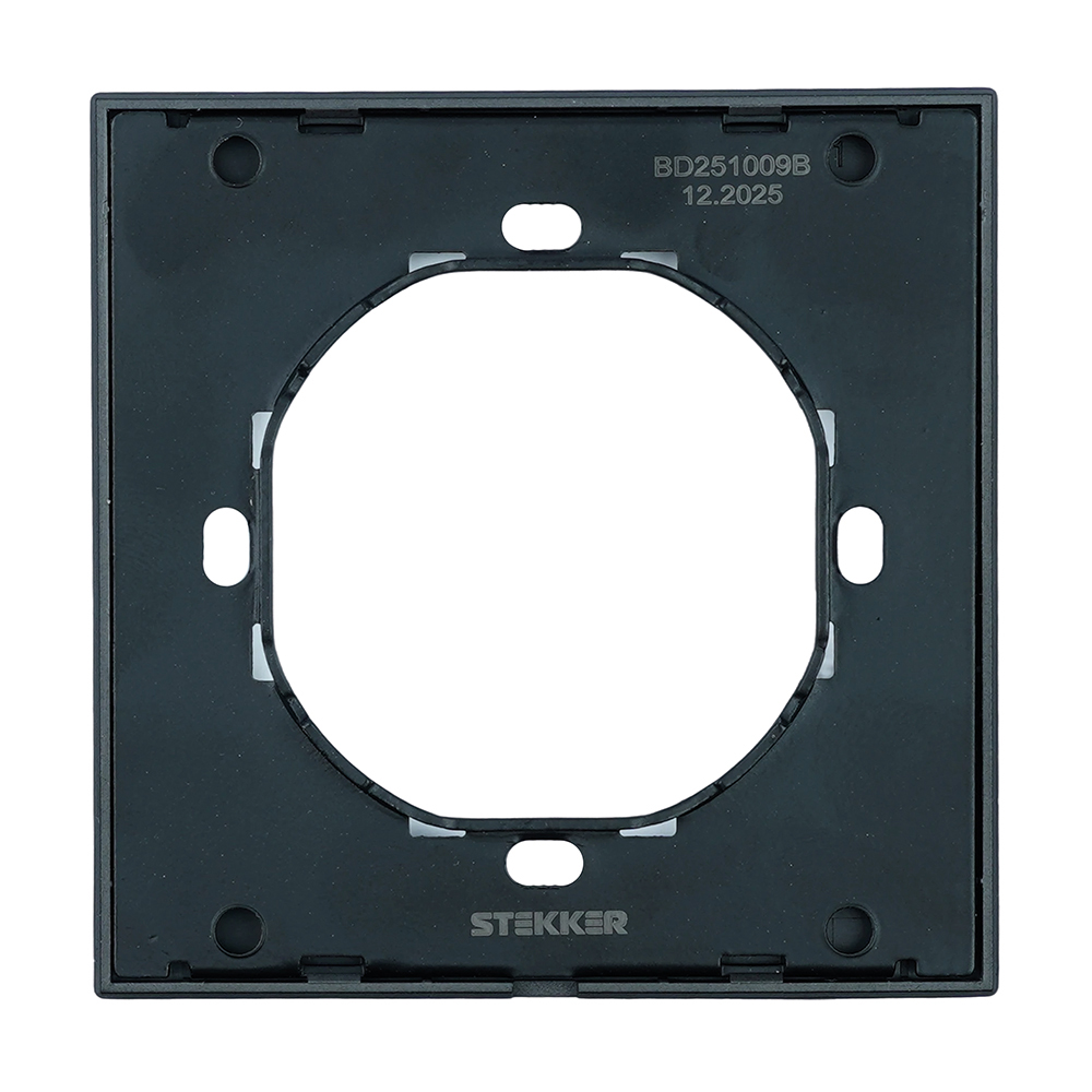 Рамка 1-местная, STEKKER, серия Мия, PFR00-3001-05, черный бархат от компании Stekker