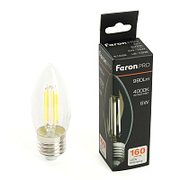 Лампа светодиодная Feron.PRO LB-1206 Свеча E27 980LM 6W 175-265V 4000K 51239 Лампа светодиодная Feron.PRO LB-1206 Свеча E27 980LM 6W 175-265V 4000K 51239