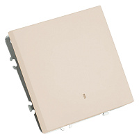 Выключатель 1-клавишный c индикатором (механизм), STEKKER, 250В, 10А, серия Эмили, RSW10-5101-08, кашемир, soft touch 49889