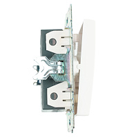 Переключатель перекрестный 1-клавишный (механизм), STEKKER GLS10-7110-01, 250V, 10А, серия Катрин, белый 49176 Переключатель перекрестный 1-клавишный (механизм), STEKKER GLS10-7110-01, 250V, 10А, серия Катрин, белый 49176