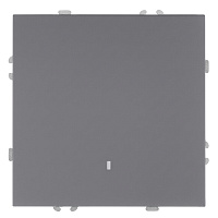 Выключатель 1-клавишный c индикатором (механизм), STEKKER, 250В, 10А, серия Эмили, RSW10-5101-10, платиново-серый, soft touch 49941