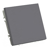 Выключатель 1-клавишный (механизм), СЗК, STEKKER, 250В, 10А, серия Эмили, RSW10-5103-10ZK, платиново-серый, soft touch 50238