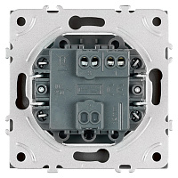 Выключатель 1-клавишный (механизм), STEKKER, 250В, 10А, серия Эмили, RSW10-5103-10,  платиново-серый, soft touch 49943