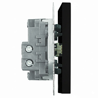  Выключатель 1-клавишный (механизм), STEKKER, 250В, 10А, серия Эмили, RSW10-5103-05, черный уголь, soft touch  49839