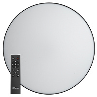 Светодиодный управляемый светильник Feron AL6200 “Simple matte” тарелка 165W 3000К-6500K черный 48068 Светодиодный управляемый светильник Feron AL6200 “Simple matte” тарелка 165W 3000К-6500K черный 48068