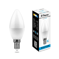 Лампа светодиодная Feron LB-770 Свеча E14 11W 175-265V 6400K 25943 Лампа светодиодная Feron LB-770 Свеча E14 11W 175-265V 6400K 25943