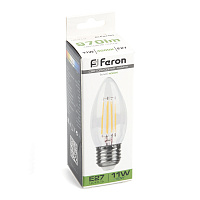 Лампа светодиодная Feron LB-713 Свеча E27 11W 230V 4000K 38273 Лампа светодиодная Feron LB-713 Свеча E27 11W 230V 4000K 38273