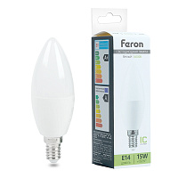 Лампа светодиодная Feron LB-980 Свеча E14 15W 175-265V 4000K 52073