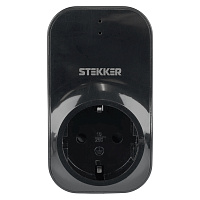 Реле напряжение для розетки STEKKER  VP-100B-3M, 230В, 16A 50688 Реле напряжение для розетки STEKKER  VP-100B-3M, 230В, 16A 50688