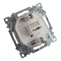 Розетка компьютерная 1-местная RJ-45 (механизм), STEKKER GLS00-7107-02, серия Катрин, шампань 39599 Розетка компьютерная 1-местная RJ-45 (механизм), STEKKER GLS00-7107-02, серия Катрин, шампань 39599