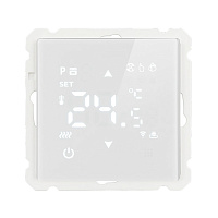 Терморегулятор Wi-Fi (механизм), STEKKER, 250В, 3500Вт, серия Катрин, GLS00-7119-01, белый 50374