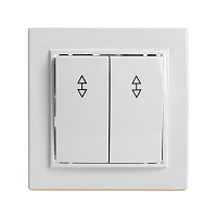 Переключатель 2-клавишный STEKKER  PSW10-9005-01, 250В, 10А, серия Эрна, белый 39919 Переключатель 2-клавишный STEKKER  PSW10-9005-01, 250В, 10А, серия Эрна, белый 39919