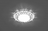 Светильник встраиваемый с белой LED подсветкой Feron CD4026 потолочный GX53 без лампы прозрачный 29540 Светильник встраиваемый с белой LED подсветкой Feron CD4026 потолочный GX53 без лампы прозрачный 29540
