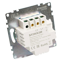 Выключатель диммирующий сенсорный (механизм) 250В, 150W, серия Катрин, черный 50277 Выключатель диммирующий сенсорный (механизм) 250В, 150W, серия Катрин, черный 50277