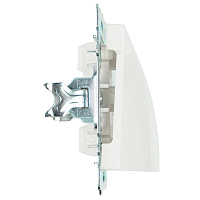 Кабельный вывод (механизм), STEKKER, серия Катрин, белый, GLS00-7116-01  49463 Кабельный вывод (механизм), STEKKER, серия Катрин, белый, GLS00-7116-01  49463