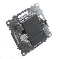 Выключатель 1-клавишный (механизм), STEKKER GLS10-7103-03, 250V, 10А, серия Катрин, серебро 39575 Выключатель 1-клавишный (механизм), STEKKER GLS10-7103-03, 250V, 10А, серия Катрин, серебро 39575