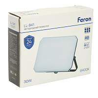 Светодиодный прожектор Feron LL-941 IP65 30W 6400K 51044 Светодиодный прожектор Feron LL-941 IP65 30W 6400K 51044