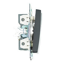 Выключатель 2-клавишный (механизм), STEKKER GLS10-7104-05, 250V, 10А, серия Катрин, черный 39606 Выключатель 2-клавишный (механизм), STEKKER GLS10-7104-05, 250V, 10А, серия Катрин, черный 39606