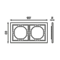 Рамка 2-местная, STEKKER, PFR00-3002-01, серия Мия, белая магнолия 50457