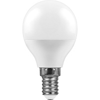 Лампа светодиодная Feron LB-550 Шарик E14 9W 175-265V 6400K 25803 Лампа светодиодная Feron LB-550 Шарик E14 9W 175-265V 6400K 25803