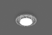 Светильник встраиваемый с белой LED подсветкой Feron CD4025 потолочный GX53 без лампы прозрачный 29539 Светильник встраиваемый с белой LED подсветкой Feron CD4025 потолочный GX53 без лампы прозрачный 29539