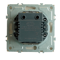 Розетка 2-местная USB + Type C (механизм), STEKKER, 250В, 20W, серия Эмили, RST10-5115-01, белый фарфор, soft touch  49879 Розетка 2-местная USB + Type C (механизм), STEKKER, 250В, 20W, серия Эмили, RST10-5115-01, белый фарфор, soft touch  49879