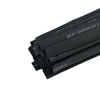 Термоусадочная трубка STEKKER HST-1050-100BK, длина 100 см., коэф. усадки 2:1, черный 39732