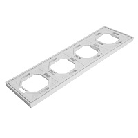 Рамка STEKKER, PFR00-5004-01 4-местная, серия Эмили, белый фарфор, soft touch 49887 Рамка STEKKER, PFR00-5004-01 4-местная, серия Эмили, белый фарфор, soft touch 49887