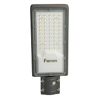 Светодиодный уличный консольный светильник Feron SP3031 30W 6400K 230V, серый 32576 Светодиодный уличный консольный светильник Feron SP3031 30W 6400K 230V, серый 32576