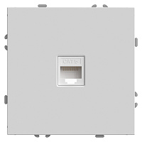 Розетка компьютерная 1-местная RJ-45 (механизм), STEKKER, серия Эмили, RST00-5117-01, белый фарфор, soft touch  49873 Розетка компьютерная 1-местная RJ-45 (механизм), STEKKER, серия Эмили, RST00-5117-01, белый фарфор, soft touch  49873