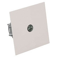 Розетка телевизионная 1-местная (механизм), STEKKER, 75 Ом, 5-862МГц, серия Мия, RST00-3108-08, пудровый жемчуг 50479