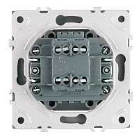 Переключатель 1-клавишный (механизм), STEKKER, 250В, 10A, серия Эмили, RSW10-5105-10, платиново-серый, soft touch  49945