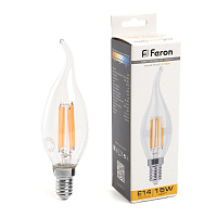 Лампа светодиодная Feron LB-718 Свеча на ветру E14 15W 230V 2700K 38261 Лампа светодиодная Feron LB-718 Свеча на ветру E14 15W 230V 2700K 38261
