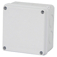 Коробка разветвительная STEKKER EBX31-02-65, 100*100*70 мм, 7 выбивных отверстий, IP65, светло-серая 39558 Коробка разветвительная STEKKER EBX31-02-65, 100*100*70 мм, 7 выбивных отверстий, IP65, светло-серая 39558