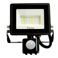 Светодиодный прожектор Feron с датчиком  LL-906 IP44 20W 6400K 29556 Светодиодный прожектор Feron с датчиком  LL-906 IP44 20W 6400K 29556