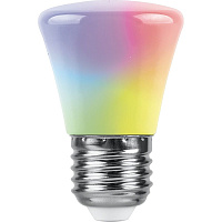 Лампа светодиодная Feron LB-372 Колокольчик матовый E27 1W RGB плавная сменая цвета 38117 Лампа светодиодная Feron LB-372 Колокольчик матовый E27 1W RGB плавная сменая цвета 38117