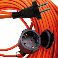 STD08-21-50 Удлинитель-шнур 1-местный ПВС б/з 2*1,5мм2, IP54, 50м, 16А, серия Standart 50342