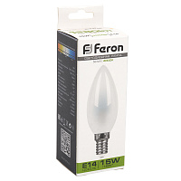 Лампа светодиодная Feron LB-717 Свеча E14 15W 230V 4000K 38257 Лампа светодиодная Feron LB-717 Свеча E14 15W 230V 4000K 38257