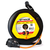 Удлинитель на пластиковой катушке Stekker STD02-11-30 (UG), 30м, 1гнездо с/з 3*1, оранжевый, серия Standart 39635 Удлинитель на пластиковой катушке Stekker STD02-11-30 (UG), 30м, 1гнездо с/з 3*1, оранжевый, серия Standart 39635