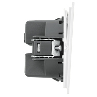 Выключатель 1-клавишный (механизм), STEKKER, 250В, 10А, серия Мия, RSW10-3103-01, белая магнолия 50428