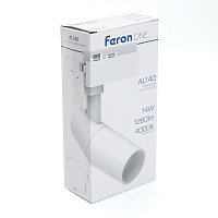 Светодиодный светильник Feron.ONE AL140 трековый однофазный на шинопровод 24W 4000K 35 градусов белый Артикул 41611 Светодиодный светильник Feron.ONE AL140 трековый однофазный на шинопровод 24W 4000K 35 градусов белый Артикул 41611
